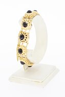 14 Karaat goud Granaten armband - 19,5 cm