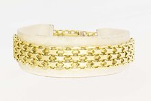 14 Karaat gouden Retro armband - 18,9 cm