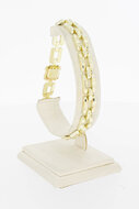 14 Karaat gouden Staafjes armband - 21,5 cm