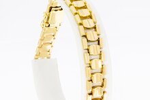 14 Karaat gouden schakelarmband - 20,5 cm
