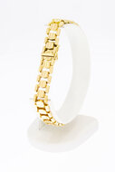14 Karaat gouden schakelarmband - 20,5 cm