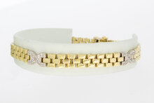 14 Karaat gouden Rolex style armband - 19,8 cm