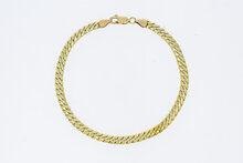 14 Karaat gouden Gourmetarmband - 21,5
