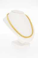 14 Karaat vierkante Gourmetketting - 45 cm