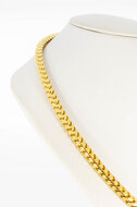 14 Karaat vierkante Gourmetketting - 45 cm