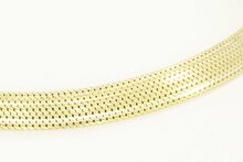 14 karaat goud gevlochten Collier - 44 cm