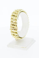 14 Karaat gevlochten armband - 19,9 cm