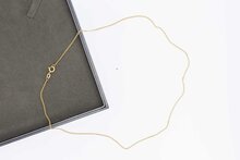 Gouden damesketting 14 Karaat - 46,5 cm