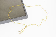 14 Karaat gouden koord ketting - 47 cm