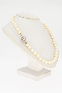 Parel ketting met witgouden sluiting - 73 cm