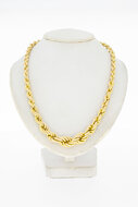 18 Karaat gouden oplopende Koord ketting - 62,2 cm