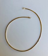 14 karaat gouden Omega ketting - 46 cm