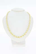 14 Karaat oplopend Koord ketting goud - 50,6 cm