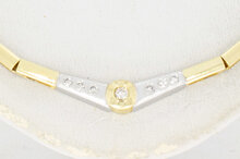 14 Karaat goud edelsteenketting - 48 cm