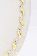 14 Karaat gouden damesketting - 45,5 cm