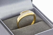 18 Karaat gouden diamantring - 18,5 mm