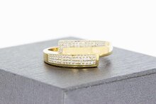 18 Karaat gouden diamantring - 18,5 mm