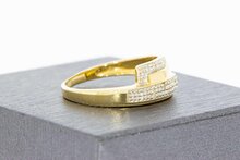 18 Karaat gouden diamantring - 18,5 mm