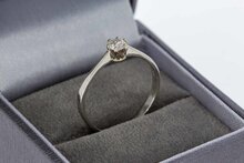 14 Karaat witgouden diamant ring - 18,7 mm