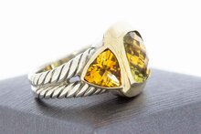 18 Karaat combi Citrien Ring - 16,9 mm