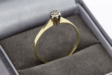 14 Karaat gouden diamantring - 18,9 mm