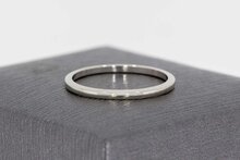 14 Karaat witgouden Aanschuifring - 16,5 mm