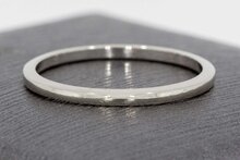 14 Karaat witgouden Aanschuifring - 16,5 mm