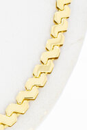 18 karaat gouden fantasie Gourmet Collier - 43,4 cm