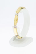 14 karaat gouden Staafjes armband - 19,3 cm