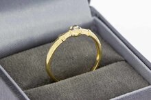 14 Karaat gouden diamantring - 17,7 mm