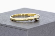14 Karaat gouden diamantring - 17,7 mm