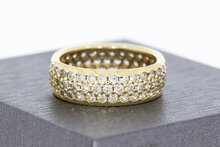 14 karaat gouden Zirkonia ring - 16,7 mm