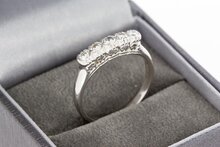 witgouden Diamant ring 14 karaat - 18,5 mm
