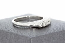 witgouden Diamant ring 14 karaat - 18,5 mm
