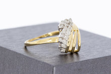 14 karaat gouden dames diamantring - 16,8 mm