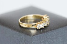 18 Karaat goud dames Topaas ring - 15,6 mm
