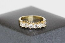 18 Karaat goud dames Topaas ring - 15,6 mm