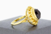 14 Karaat Vintage Granaat damesring - 18,1 mm
