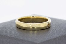 14 Karaat goud diamant dames ring - 16,2 mm