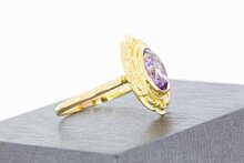 14 Karaat goud Amethist ring dames - 18,4 mm