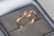 14 karaat geelgouden Dames ring - 17,7 mm