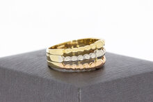 14 karaat goud ring dames - 18,3 mm