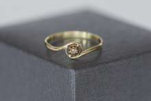 14 karaat geelgouden Slagring - 16,5 mm