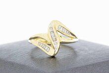 14 Karaat diamant damesring - 17,2 mm