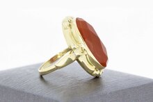 14 Karaat Carneool dames ring - 18,3 mm