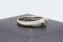 18 Karaat goud diamant ring - 16,9 mm