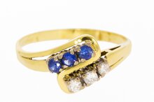 14 Karaat gouden edelsteen ring - 19,2 mm