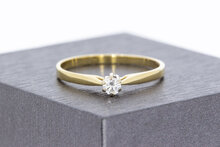 14 Karaat gouden diamantring - 19 mm