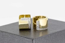 14 karaat diamant Creolen dames - 11,6 mm