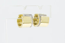14 karaat diamant Creolen dames - 11,6 mm